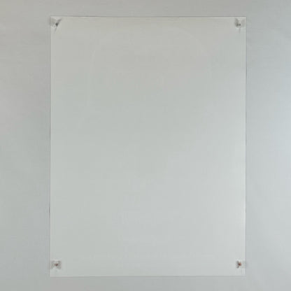 Back side of white poster showing no damage to face, corners or edges.