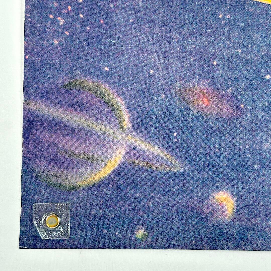 Bottom left corner of poster with minimal wear. 