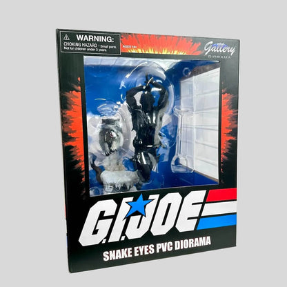 G.I. Joe Snake Eyes PVC diorama packaging on a white background