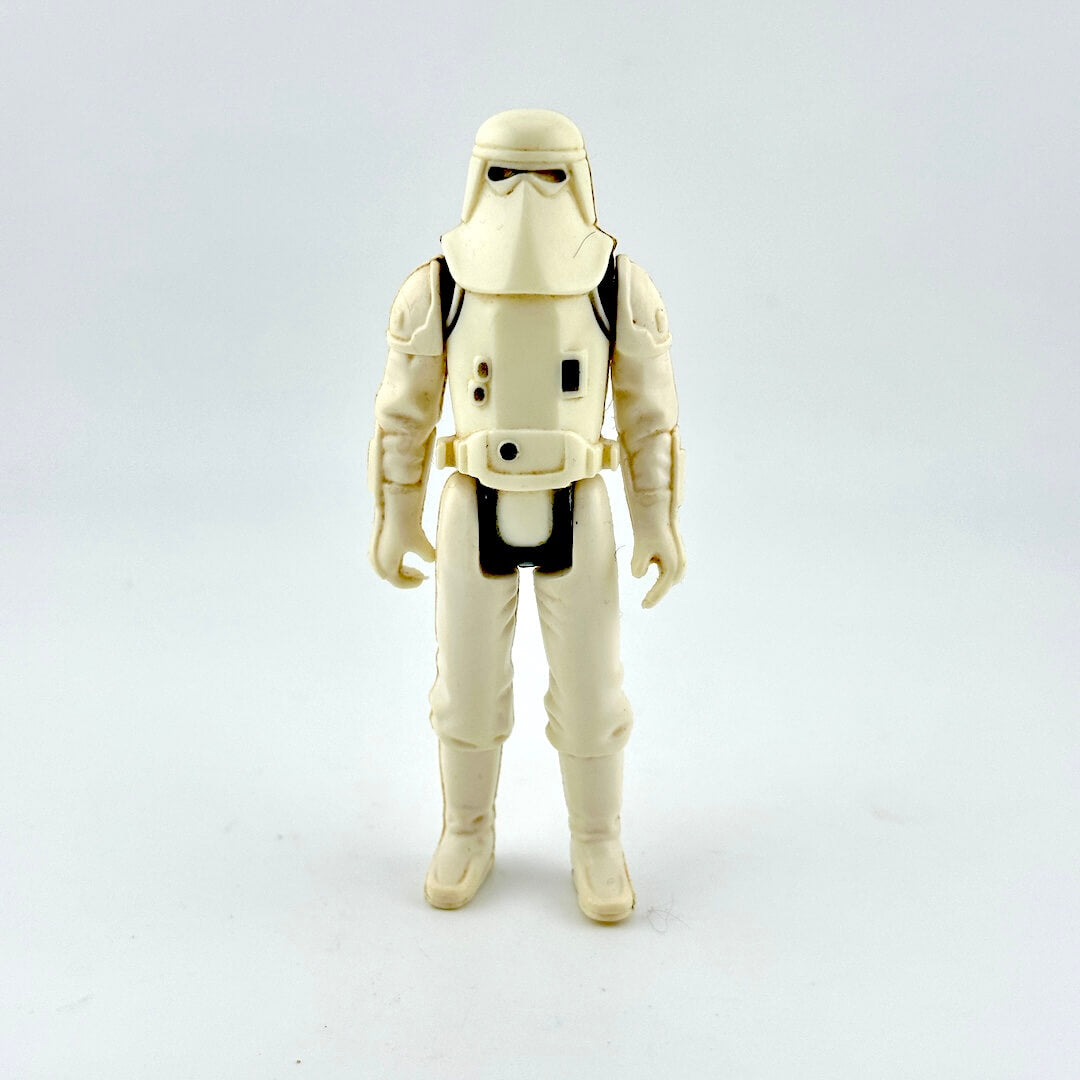 A vintage Star Wars Snowtrooper action figure standing against a plain light gray background.