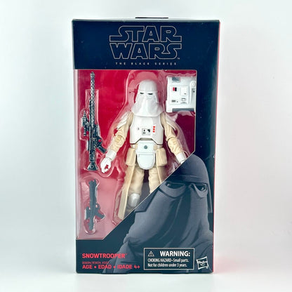 Star Wars Snowtrooper action figure in its original window box packaging, showing figure in all white uniform. 