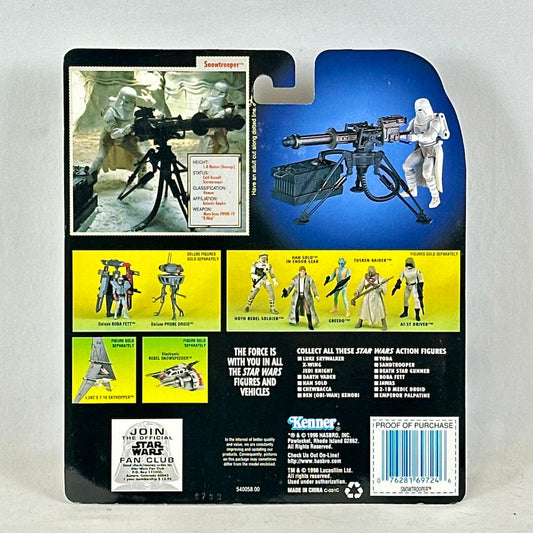 Back of a Star Wars action figure packaging with character images and text.
