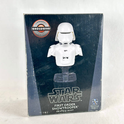 Star Wars First Order Snowtrooper Classip Bust collectible figure in its original box packaging