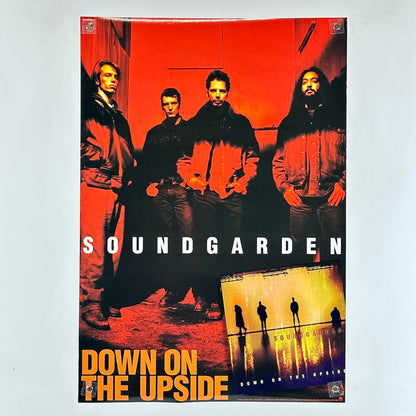 Poster of Soundgarden with four band members against a red background