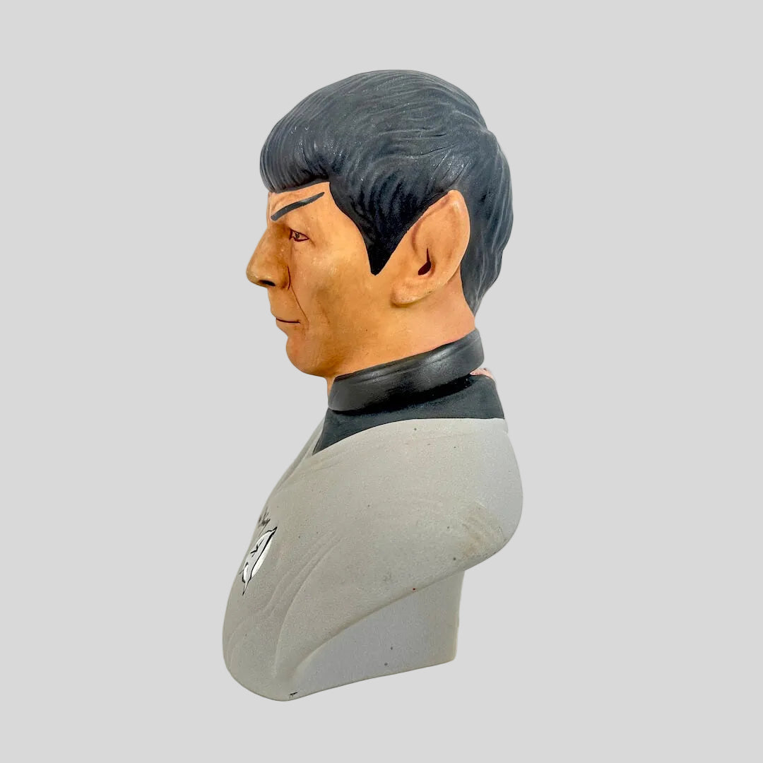 Bust of a character from a science fiction series on a white background