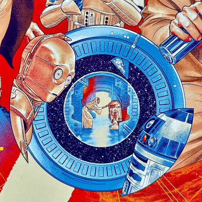 Close-up of center of poster showing a scene from the movie. 