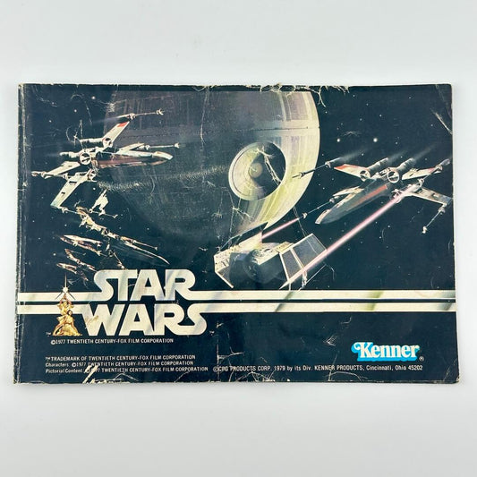 Vintage Star Wars packaging with space battle scene and Kenner logo
