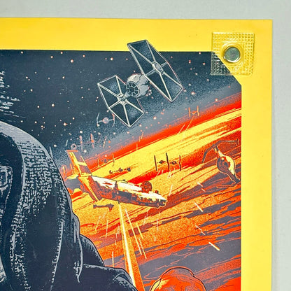 Top right corner of poster with no visible damage. 
