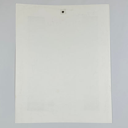 Backside of poster showing no structural damage to poster. 