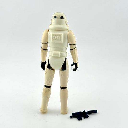 Star Wars action figure of a stormtrooper on a white background