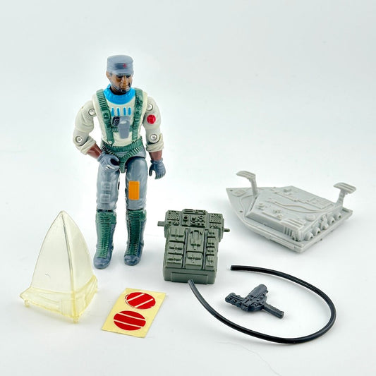 Toy figure with accessories on a white background