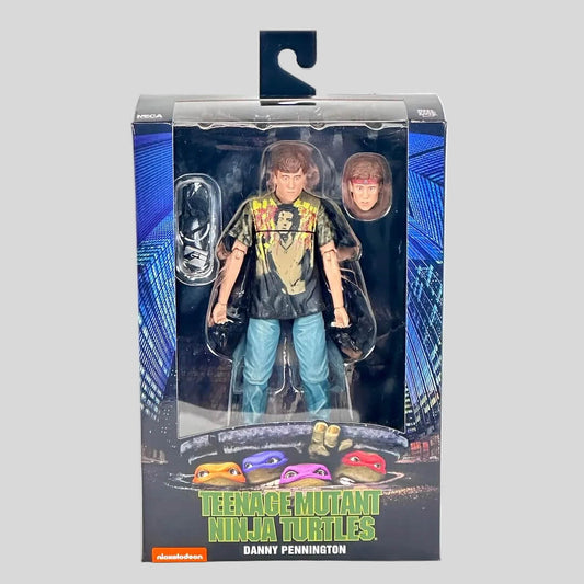 Action figure in packaging with Teenage Mutant Ninja Turtles branding