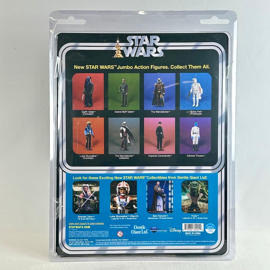 Star Wars New Jumbo Action Figures Collector's Lot retro backing card in a clear plastic protective blister pack.