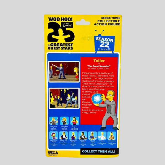 Packaged collectible action figure from The Simpsons with colorful packaging on a white background