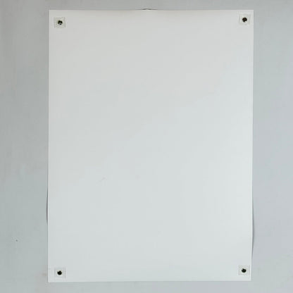 Backside of poster showing no damage. 
