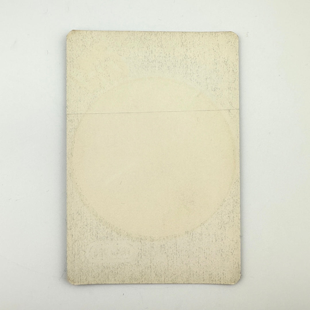 Back of pass showing the intact paper backing and mint condition. 