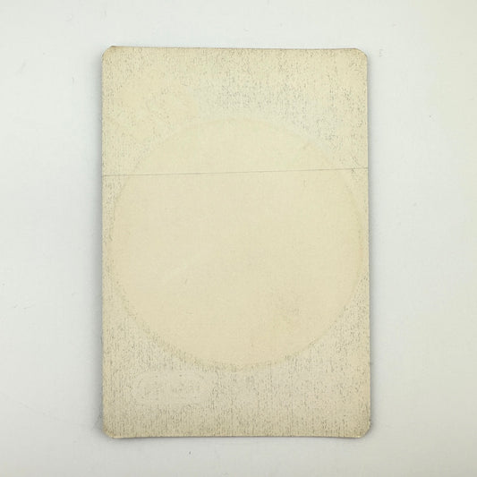 Back of pass showing the intact paper backing and mint condition. 