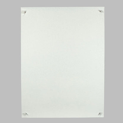 Reverse side of white poster showing no damage or wear. 