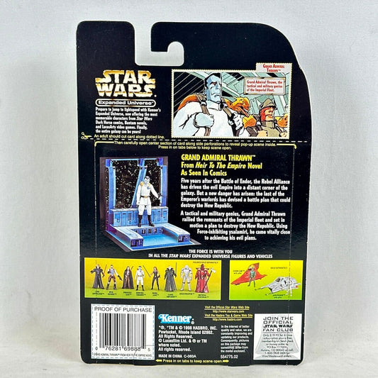 Star Wars action figure packaging with character illustration and text on a white background