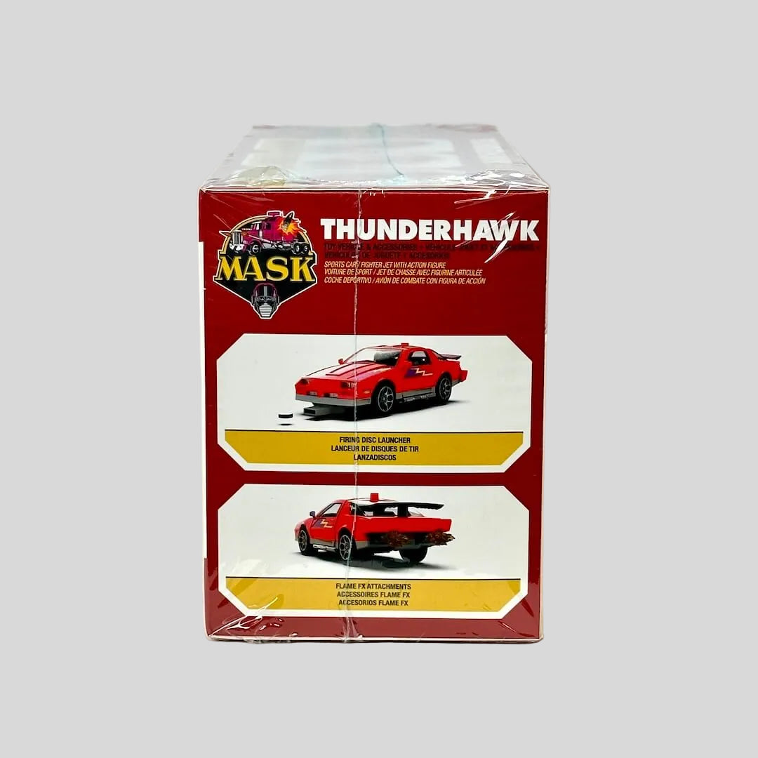 Toy packaging with MASK branding against white background. 