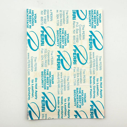 Backside of sticker to show intact backing and pristine condition. 