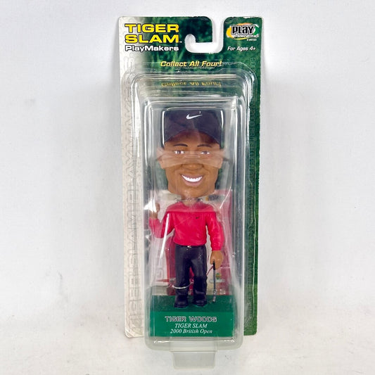 Bobblehead figure in packaging with 'Tiger Slam PlayMakers' branding on a white background