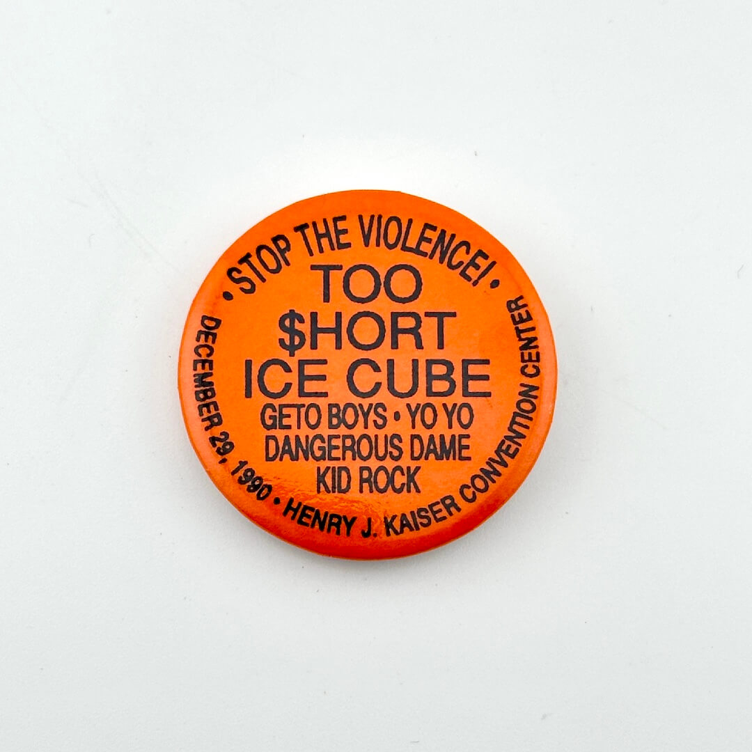 Orange button with black text on a white background