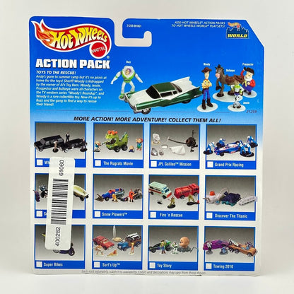 Hot Wheels Mattel Action Pack toy set in its original blue blister card packaging.