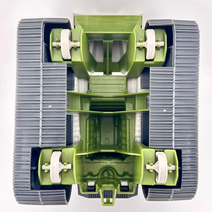 Toy tank model with USA branding on a white background