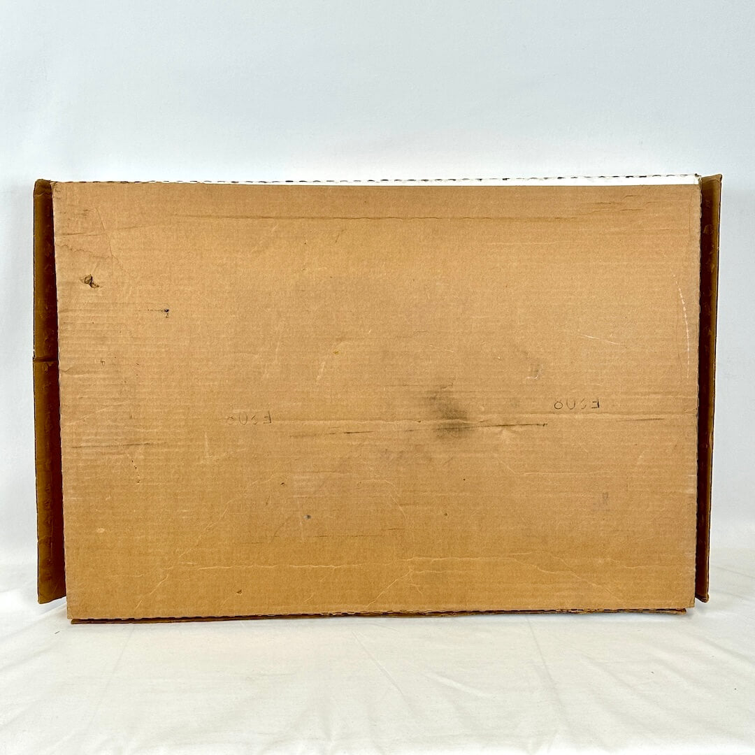 Brown cardboard box on a white background