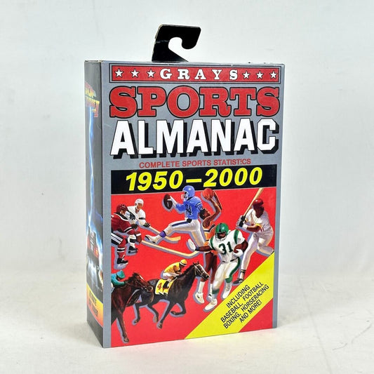 Grays Sports Almanac toy packaging on a white background