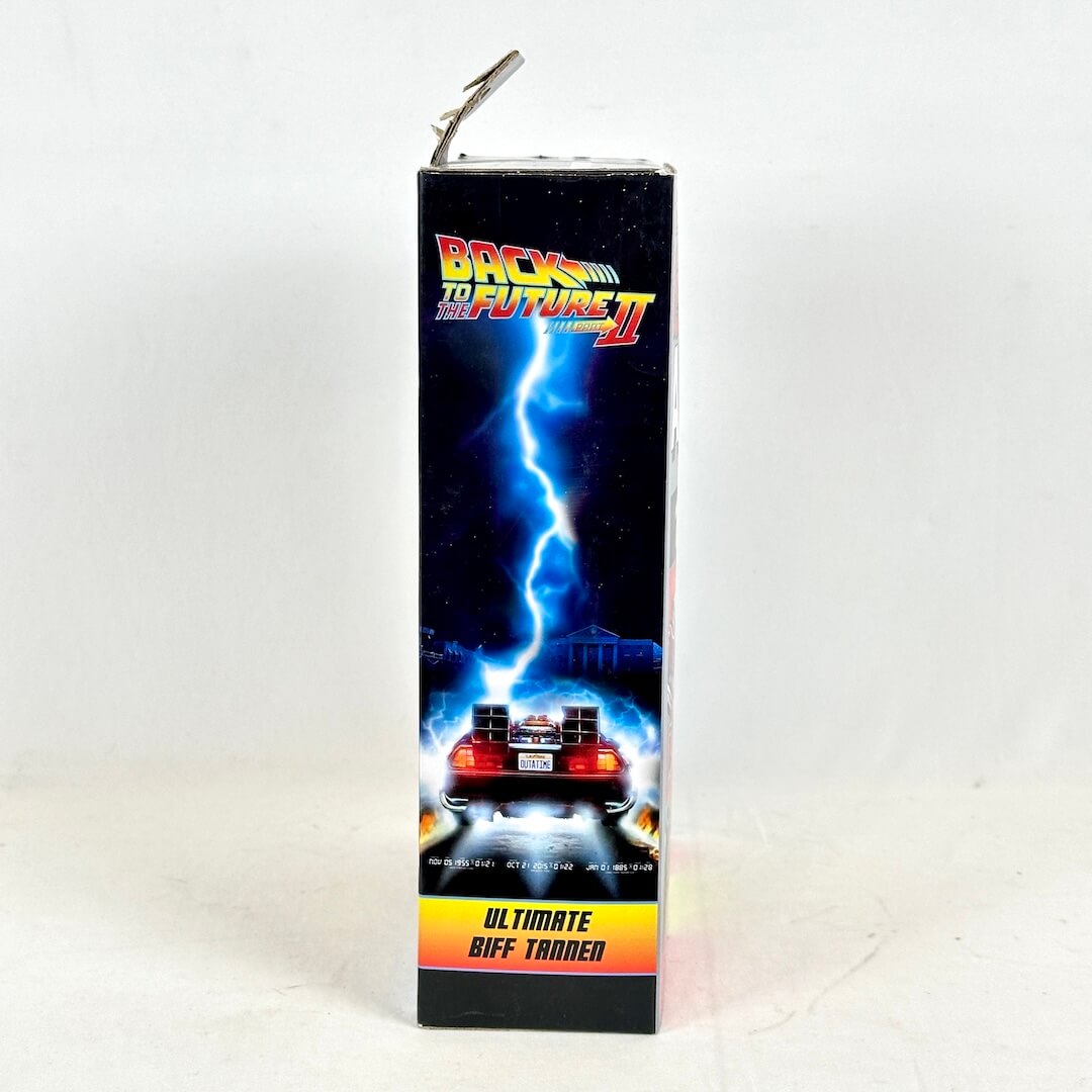 Product packaging with 'Back to the Future Part II' branding on a white background