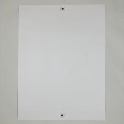 Backside of poster showing no damage to face, corner or edges. 
