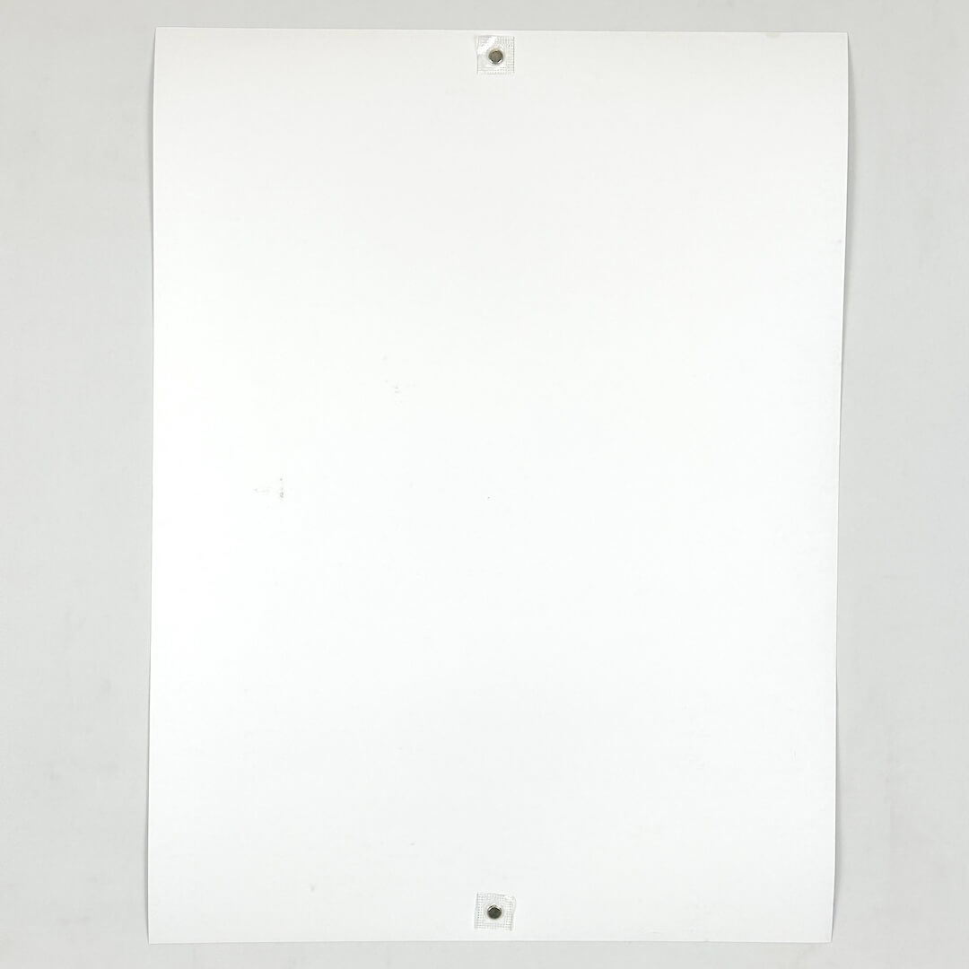 Backside of poster displaying near perfect condition. 