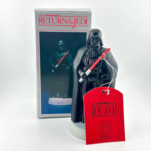 Darth Vader figurine from 'Star Wars: Return of the Jedi' with packaging and tag.