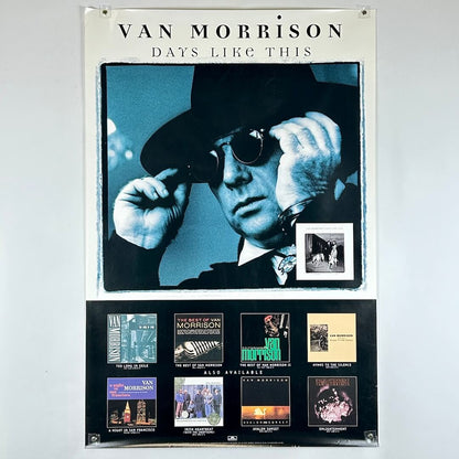 Van Morrison album cover with a man in a hat and sunglasses, featuring the album title 'Days Like This'.