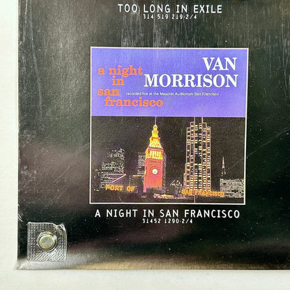 Bottom left corner of poster with light scratches to black section