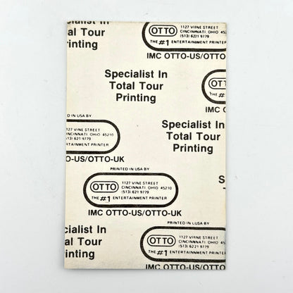Vintage Otto print sample with text and branding on a white background