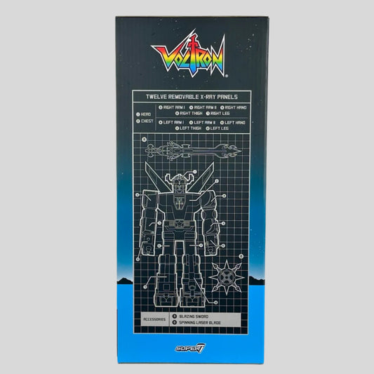 Side view of box illustrating where each removable panels are and how to attach them. 