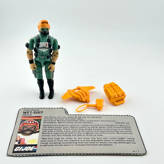 G.I. Joe action figure with accessories against white background.
