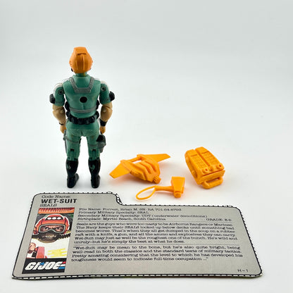 G.I. Joe action figure with accessories against white background.