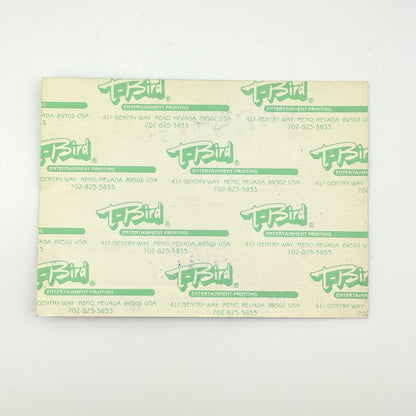 Backside of sticker to show intact backing and pristine condition. 