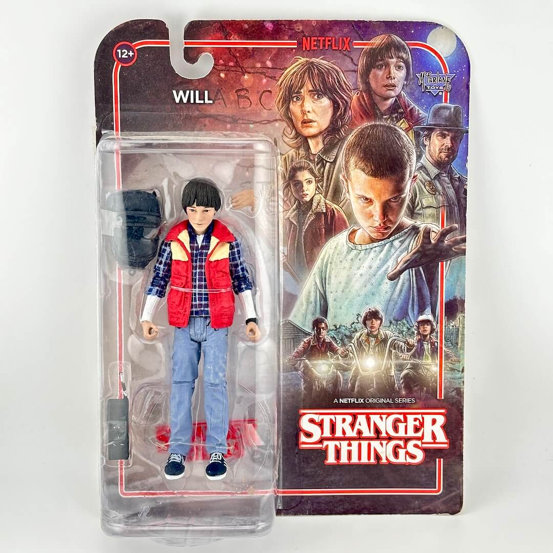 A Will Stranger Things action figure in its original blister packaging