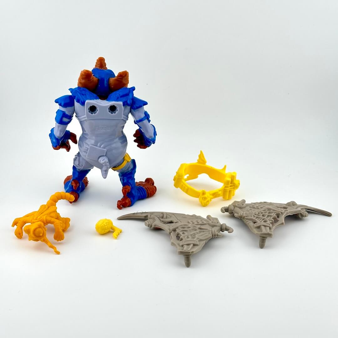 TMNT bat-like action figure with accessories on white background. 