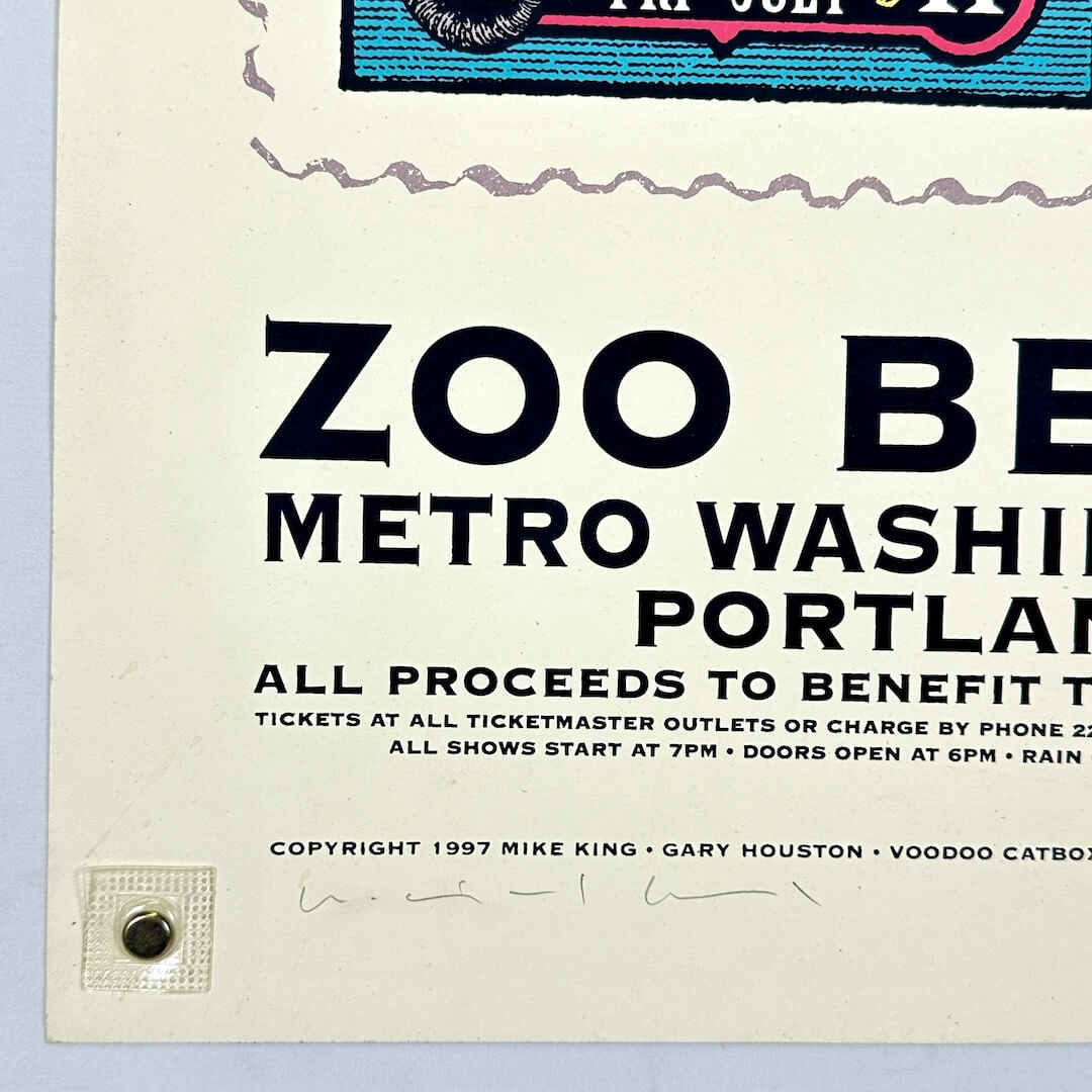Bottom left corner of poster in mint condition. 